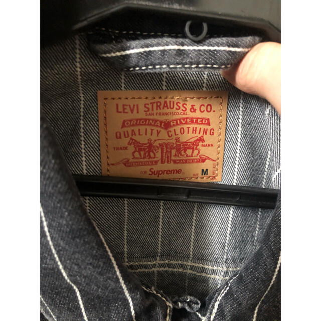 Supreme(シュプリーム)のSupreme Levi’s Pinstripe Trucker Jacket メンズのジャケット/アウター(Gジャン/デニムジャケット)の商品写真