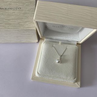 ミキモト(MIKIMOTO)のミキモト　ダイヤモンド　パール　ネックレス(ネックレス)