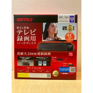 BUFFALO 外付け4TB HDD USB3.1 HDV-LLD4U3BA/D(その他)