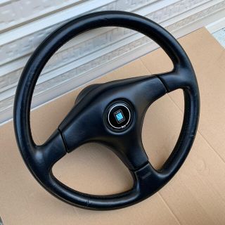 スバル - NARDI ナルディ 本革ステアリング ハンドル 37パイ GC8インプ