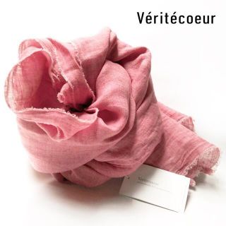 ヴェリテクール(Veritecoeur)の新品 Veritecoeur✨リネン100％ 先染め 大判ストール ショール(ストール/パシュミナ)