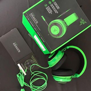 レイザー　クラーケン　グリーン Razer Kraken 7.1(ヘッドフォン/イヤフォン)