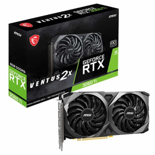 MSI GeForce RTX 3060 Ti VENTUS 2X OCV1スマホ/家電/カメラ