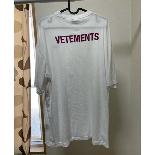 買取 VETEMENTS ロゴプリント ブラック Tシャツ Sサイズ