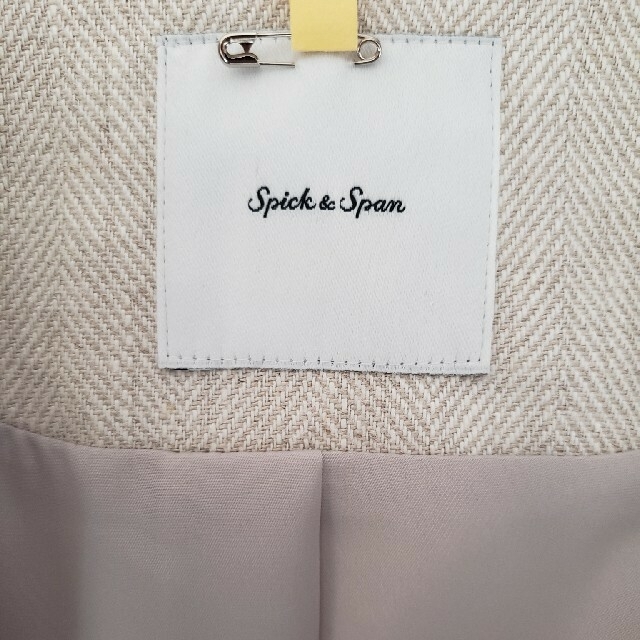 Spick & Span(スピックアンドスパン)のspick and span リネンヘリンボーンJK レディースのジャケット/アウター(ノーカラージャケット)の商品写真