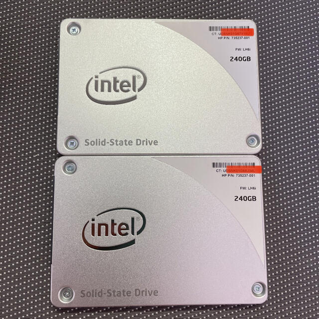 Intel SSD 2.5インチSATA 240GB二枚セット