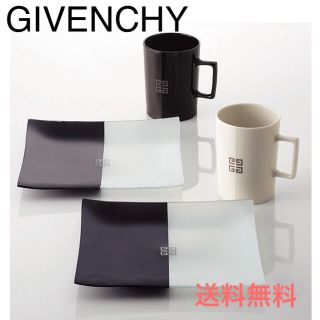 ジバンシィ(GIVENCHY)のGIVENCHY ソーダガラス皿＆マグセット(食器)