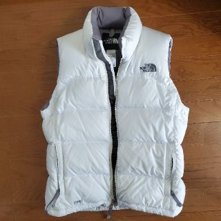 ノースフェイス(THE NORTH FACE) ダウンベスト(メンズ)（ホワイト/白色