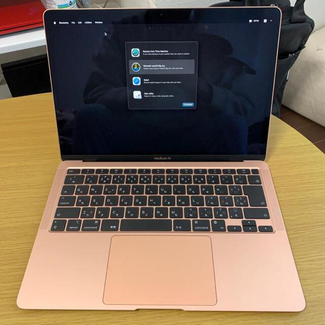 MacBookMacbook Air 13.3/M1/ゴールド/8GB/256GB 美品