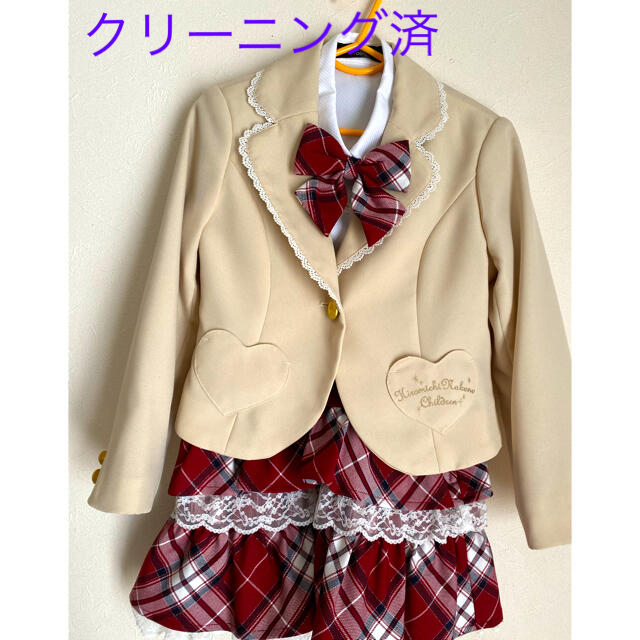 HIROMICHI NAKANO(ヒロミチナカノ)の☆セレモニースーツ☆120cm☆4点セット☆ キッズ/ベビー/マタニティのキッズ服女の子用(90cm~)(ドレス/フォーマル)の商品写真