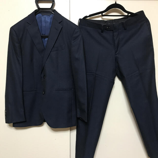 THE SUIT COMPANY(スーツカンパニー)のザ スーツカンパニー 上下 160 スーツ メンズ 紺 ブルー セットアップ メンズのスーツ(セットアップ)の商品写真