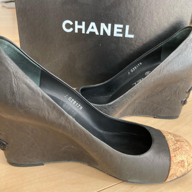 シャネル ウェッジソール パンプス CHANEL | loneoakpoint.com