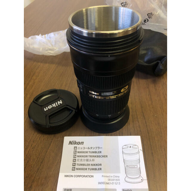 Nikon(ニコン)のニッコールタンブラー 24-70 スタンド付き420ml インテリア/住まい/日用品のキッチン/食器(タンブラー)の商品写真