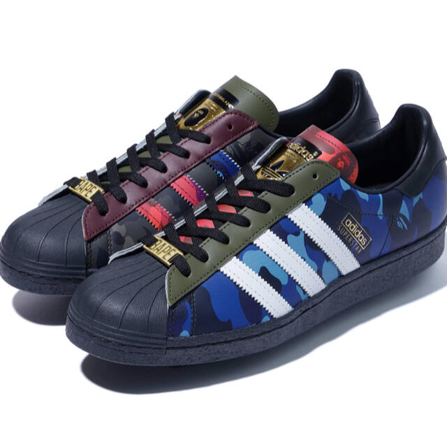 BAPE ADIDAS SUPERSTAR 80S  COLOR CAMOメンズ