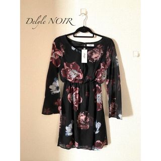 デイライルノアール(Delyle NOIR)の花柄ワンピース Delyle NOIR 新品未使用 タグ付き(ミニワンピース)