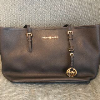 マイケルコース(Michael Kors)のマイケルコース　ハンドバック　黒(ハンドバッグ)