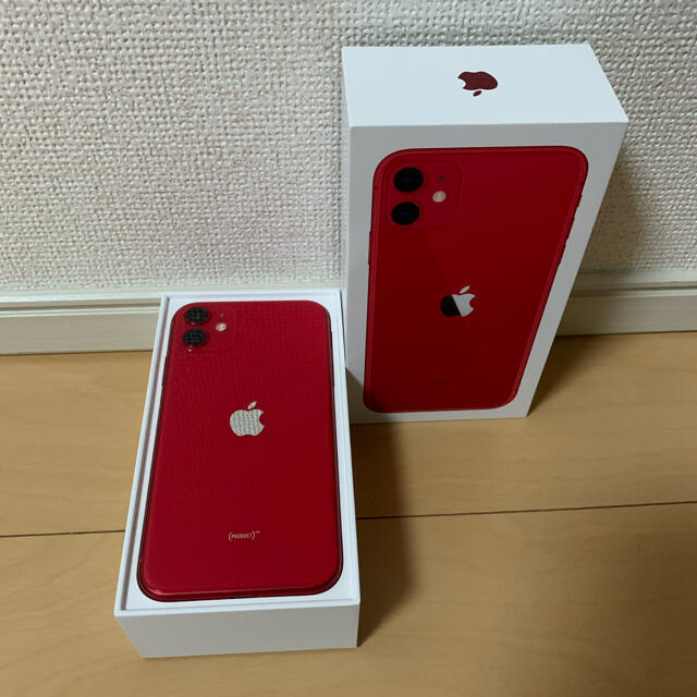 通販 人気】 iPhone - SIMフリー Red 11 iPhone スマートフォン本体