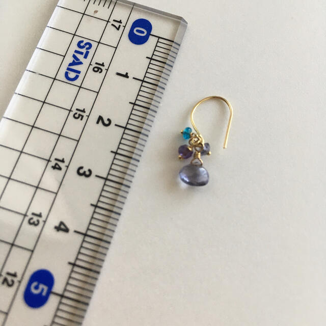 sweet pea ピアス パープル - ピアス