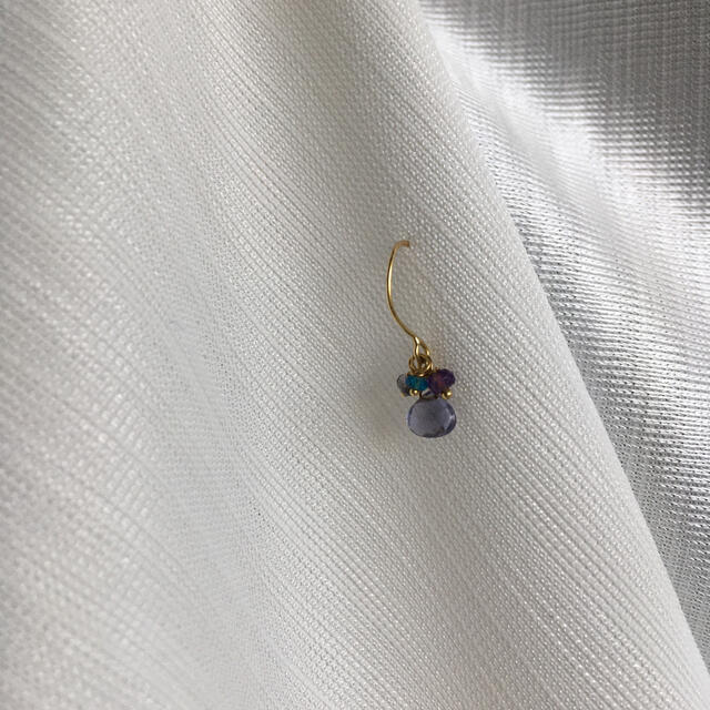 sweet pea ピアス パープル - ピアス