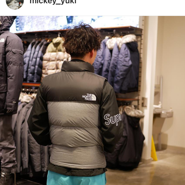 THE NORTH FACE(ザノースフェイス)のノースフェイス　ダウンベスト　グレー　メンズXS メンズのジャケット/アウター(ダウンベスト)の商品写真