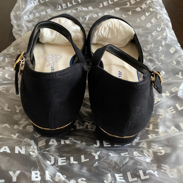 JELLY BEANS(ジェリービーンズ)のJELLY BEANS ストラップ付きパンプス☆ブラック レディースの靴/シューズ(ハイヒール/パンプス)の商品写真