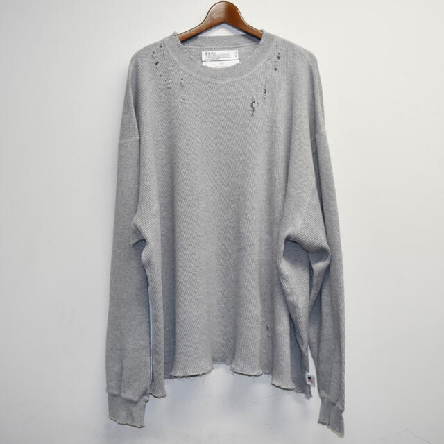 DAIRIKU Thrift Thermal Tee  CONCRETE