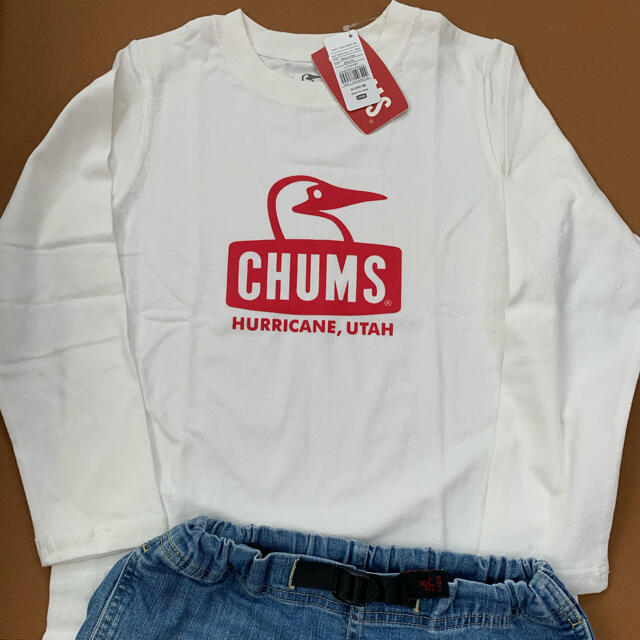 CHUMS(チャムス)の新品　CHUMS チャムスキッズ　長袖Tシャツ　L キッズ/ベビー/マタニティのキッズ服男の子用(90cm~)(Tシャツ/カットソー)の商品写真