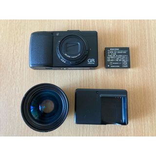 リコー(RICOH)のRICOH GR DIGITAL Ⅲ + GW-2 ワイドコンバージョンレンズ(コンパクトデジタルカメラ)