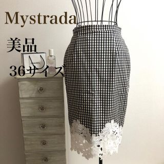 マイストラーダ(Mystrada)のMystrada★マイストラーダ★【美品】袖レーススカート(ひざ丈スカート)