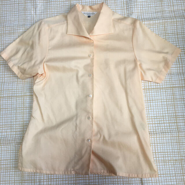 ベルメゾン　コットン100%シャツ　オレンジ　１１号 レディースのトップス(Tシャツ(半袖/袖なし))の商品写真