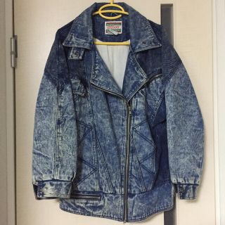 フィアオブゴッド(FEAR OF GOD)のケミカルウォッシュ ダブルライダースジャケット オーバーサイズシルエット (Gジャン/デニムジャケット)