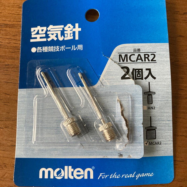 molten(モルテン)のモルテン　空気入れ　針　MCAR2 2個入り スポーツ/アウトドアのスポーツ/アウトドア その他(その他)の商品写真