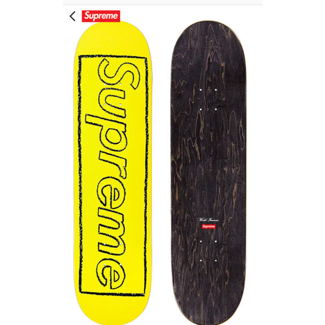 supreme 21ss week1 KAWS Skateboard 黄色 |