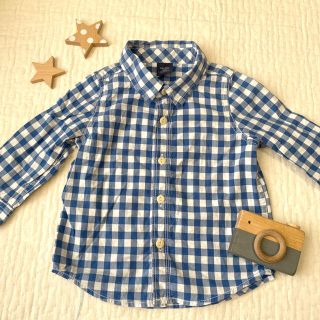 ベビーギャップ(babyGAP)のbabyGap チェックシャツ 80(シャツ/カットソー)