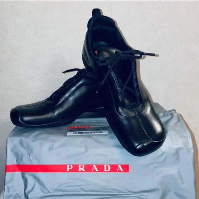 PRADA SPORT プラダスポーツ レザーシューズ スニーカー約265cm横幅