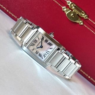 カルティエ(Cartier)の☆美品☆ カルティエ タンクフランセーズ レディース SM ピンクシェル/腕時計(腕時計)