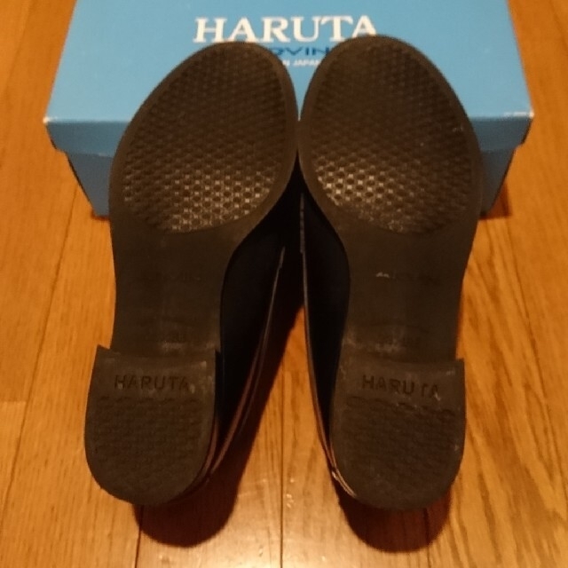 HARUTA(ハルタ)の黒 ブラック ローファー レディースの靴/シューズ(ローファー/革靴)の商品写真