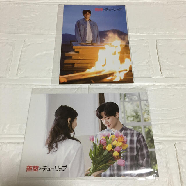 2PM ジュノ　薔薇とチューリップ　ポストカード エンタメ/ホビーのタレントグッズ(アイドルグッズ)の商品写真