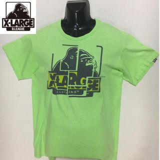 エクストララージ(XLARGE)のMサイズ USA製 90's  エクストララージ◆ビッグロゴ TEE◆グリーン (Tシャツ/カットソー(半袖/袖なし))