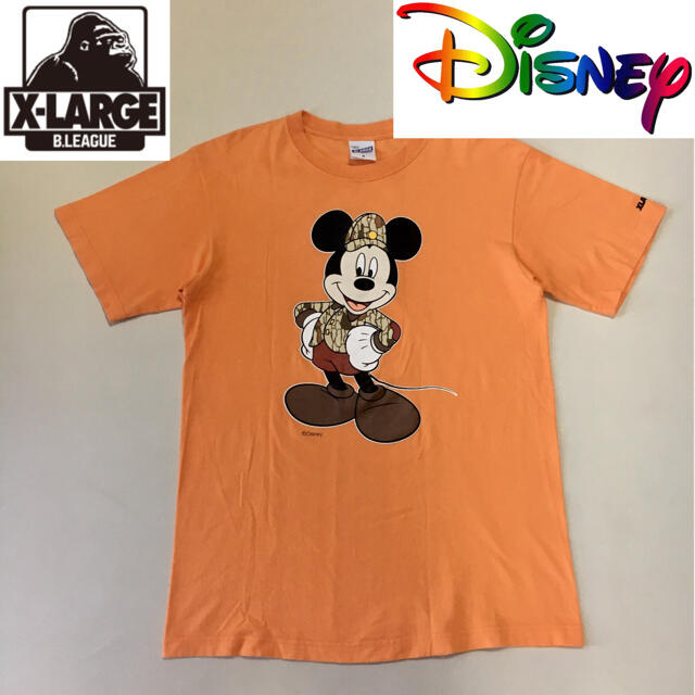 XLARGE(エクストララージ)のXLARGE×Disney コラボ トレジャー ミッキーTシャツ オレンジ M メンズのトップス(Tシャツ/カットソー(半袖/袖なし))の商品写真