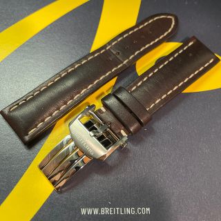 BREITLING - 22mm 最新型 Dバックル 437X ブライトリング カーフベルト