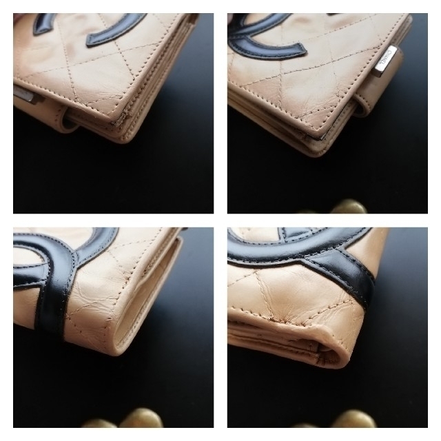 CHANEL(シャネル)の専用ページ♥　　　　CHANELカンボンライン折財布ベージュ⭐ レディースのファッション小物(財布)の商品写真