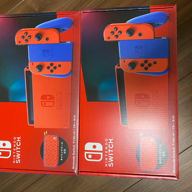 Nintendo Switch  本体　マリオレッド×ブルー　2台　新品未開封