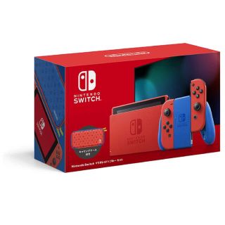 ニンテンドースイッチ(Nintendo Switch)の新品　未開封　Nintendo Switch マリオレッド×ブルー セット(家庭用ゲーム機本体)