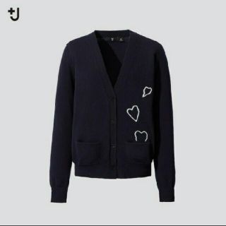 ユニクロ(UNIQLO)の+J メリノブレンドVネックカーディガン(カーディガン)