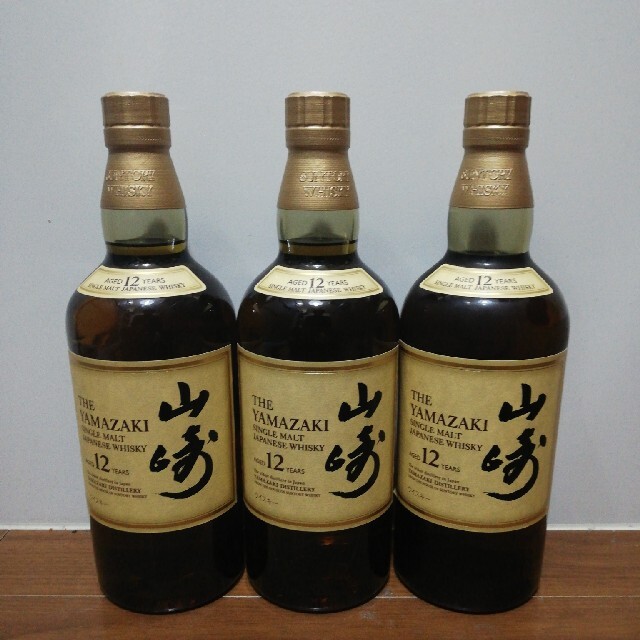 食品/飲料/酒サントリー　山崎　12年　700ml　３本セット　新品未開栓品