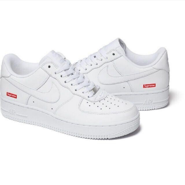 NIKE(ナイキ)のSupreme × Nike Air Force 1 Low white メンズの靴/シューズ(スニーカー)の商品写真