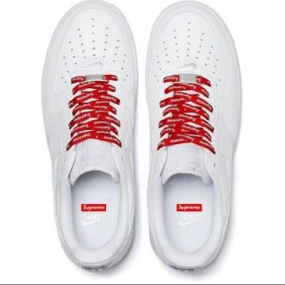 ナイキ(NIKE)のSupreme × Nike Air Force 1 Low white(スニーカー)