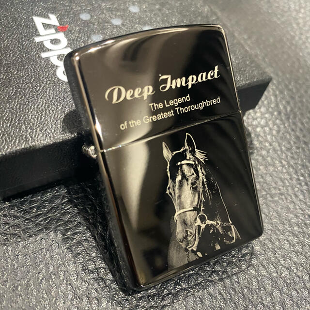 競馬【ZIPPO】ディープインパクト 引退記念ジッポー 競馬 2006個限定 美品