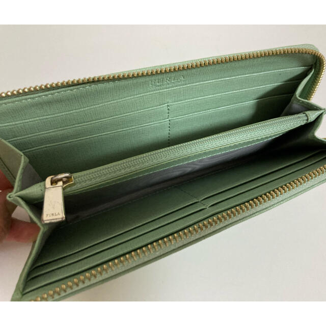 Furla(フルラ)のFURLA ミントグリーン長財布 レディースのファッション小物(財布)の商品写真